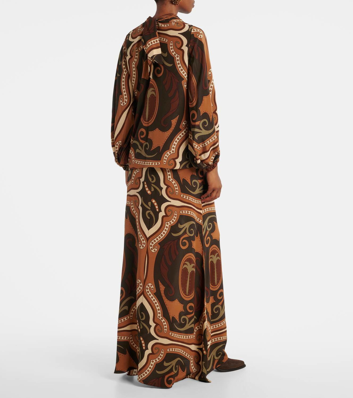 Johanna Ortiz Printed silk blouse