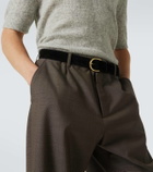 George Cleverley Suede belt