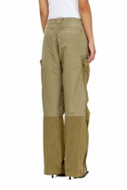 Diesel Cargo pants in cotton and nylon - Pants Womens in Green