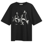 YMC Men's Graphic Triple T-Shirt in Black