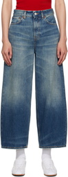 6397 Blue Cropped Roomy Jeans