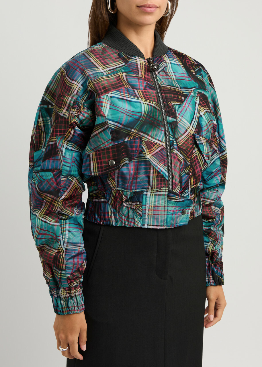 Vivienne Westwood Cynthia Printed Shell Bomber Jacket Multicoloured
