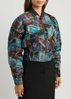 Vivienne Westwood Cynthia Printed Shell Bomber Jacket Multicoloured