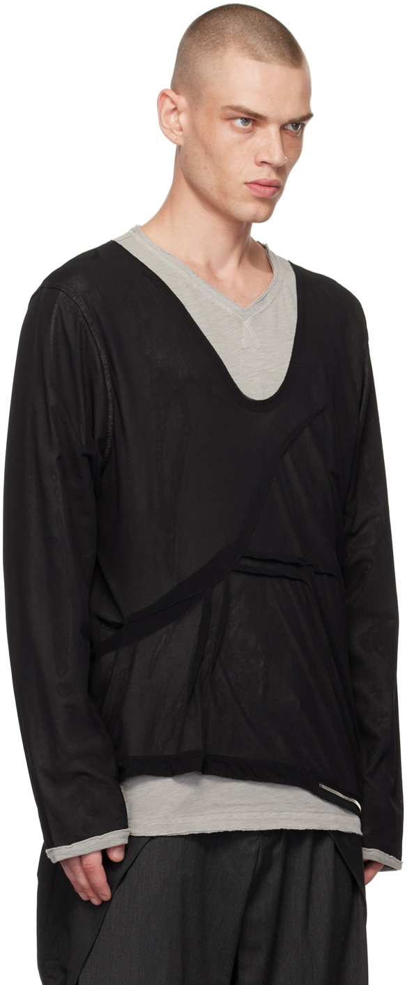 Kiko Kostadinov Black & Gray Knox T-shirt Kiko Kostadinov