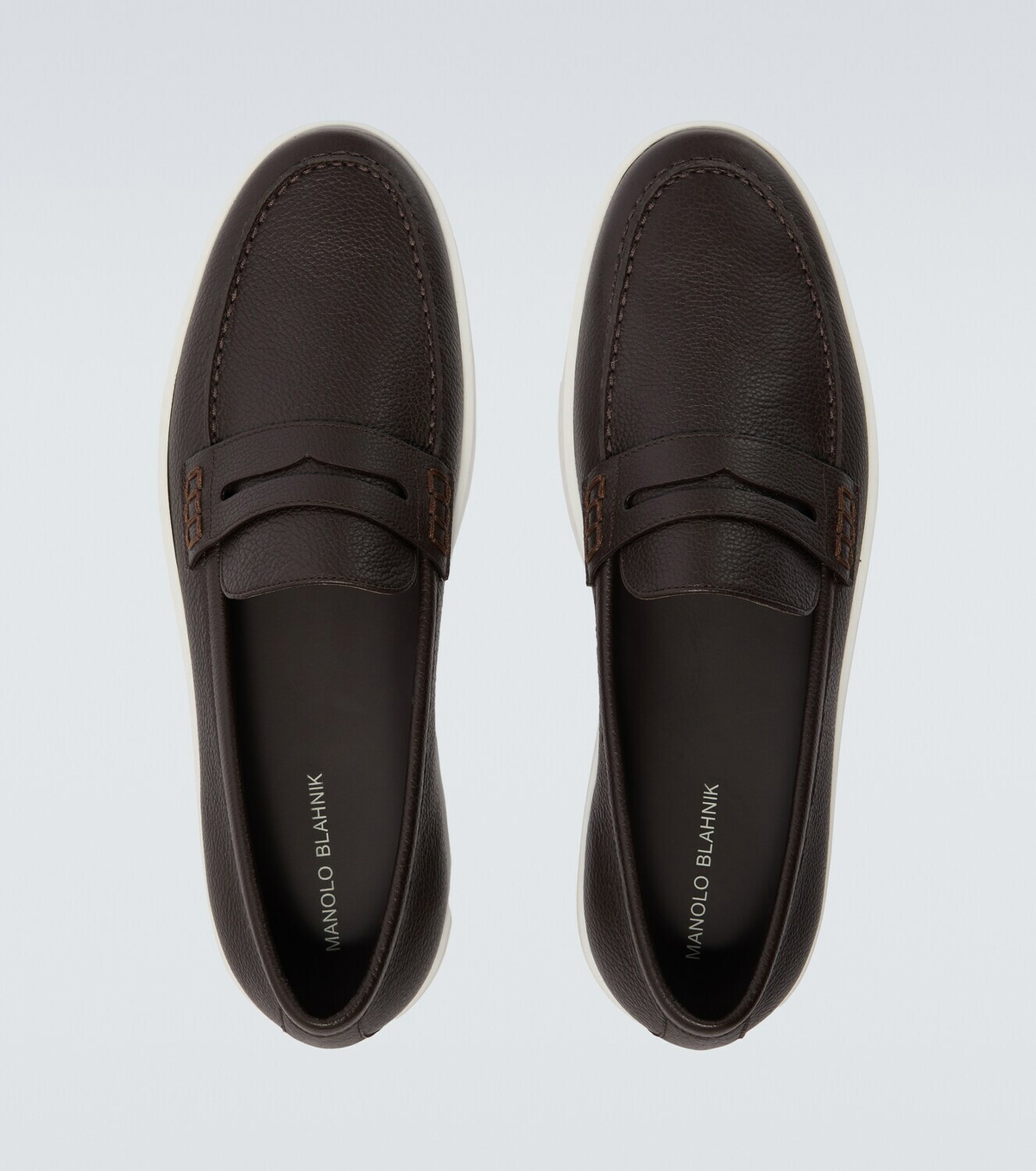Manolo Blahnik Ellis leather loafers