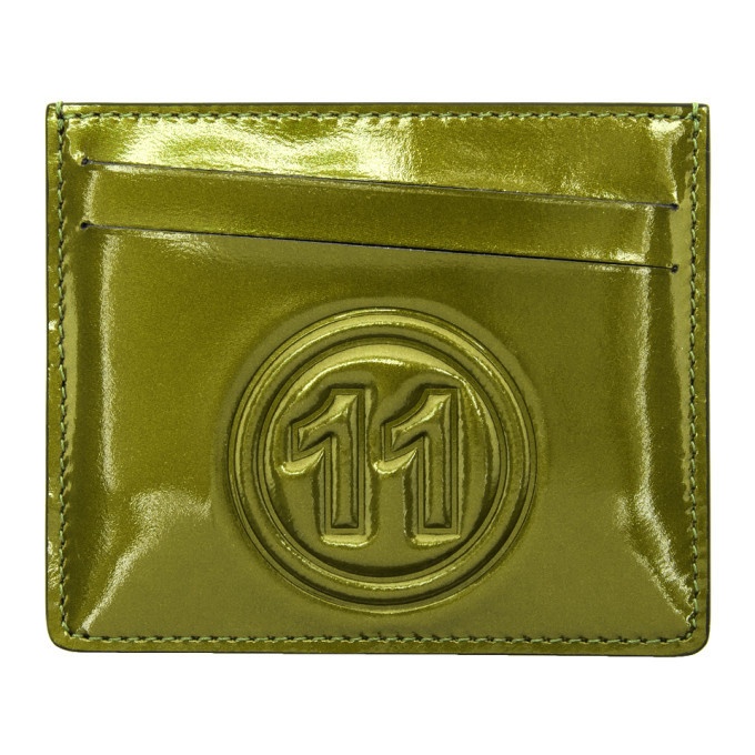 Photo: Maison Margiela Green Metallic Card Holder