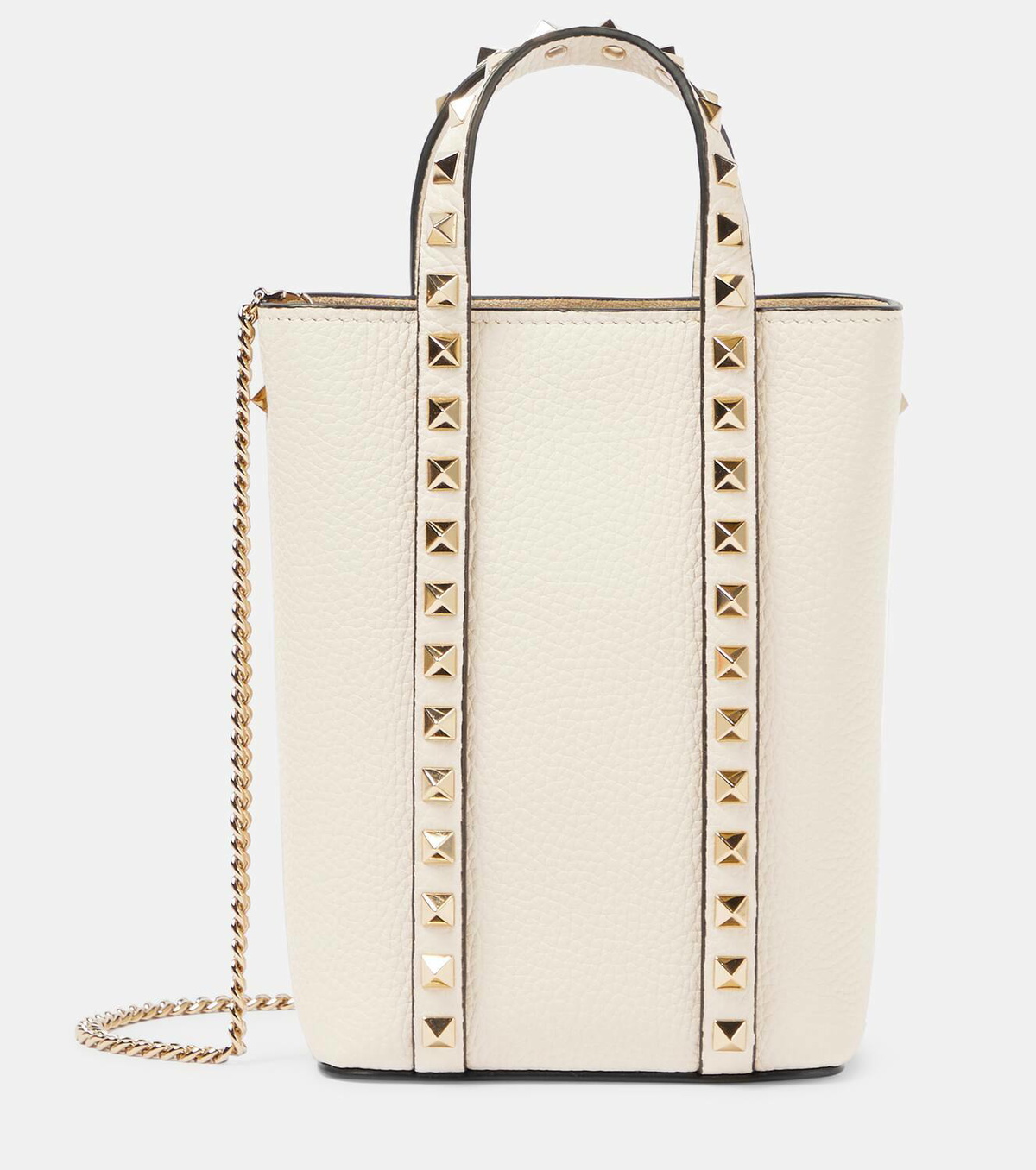 Valentino rockstud leather discount tote