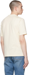 Lanvin Beige Logo Appliqué T-Shirt