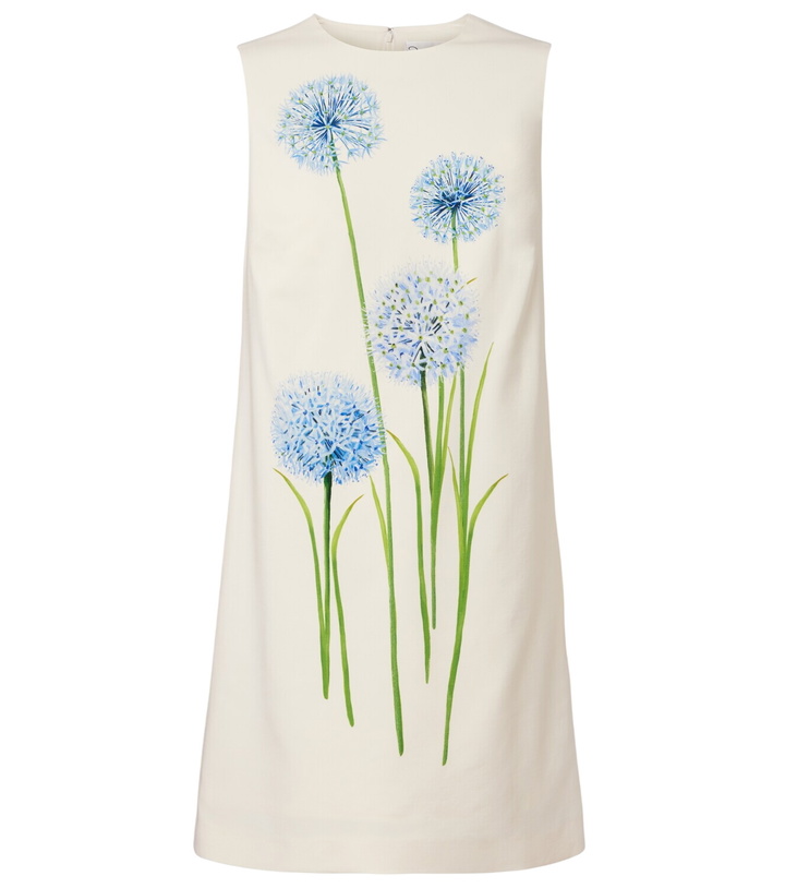 Photo: Oscar de la Renta Allium wool-blend minidress