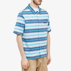 Missoni Men's Zig Zag Vacation Shirt in Navy/Blue/Light Blue