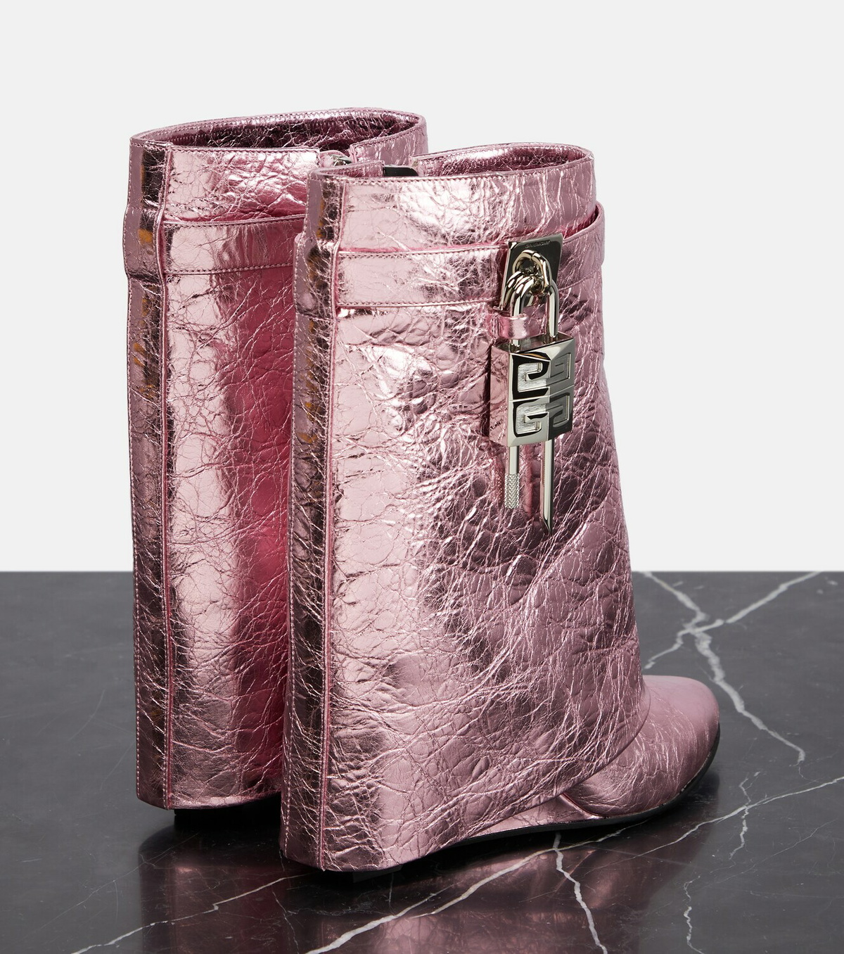 Givenchy Shark Lock leather ankle boots Givenchy