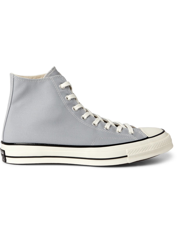 Photo: CONVERSE - Chuck 70 Canvas High-Top Sneakers - Gray