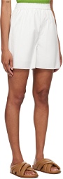 AURALEE White Drawstring Shorts