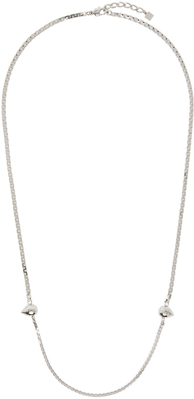 Photo: Givenchy Silver G Stud Chain Necklace