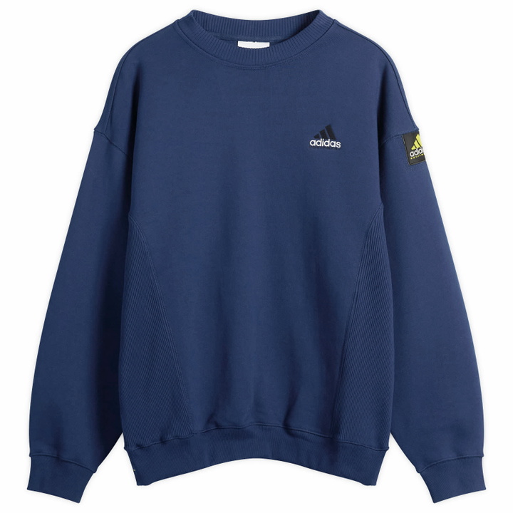 Photo: Adidas Men's EQT Crew Sweatshirt in Night Indigo