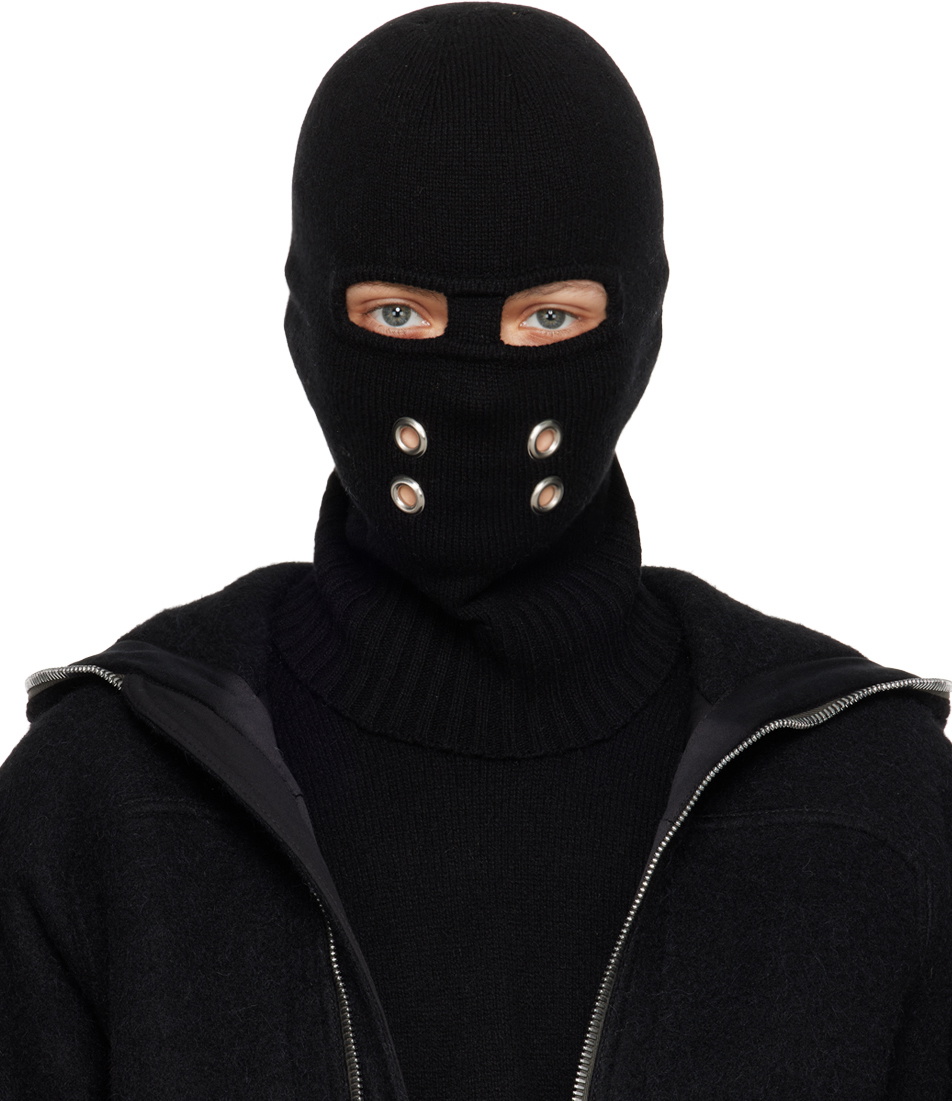 Rick Owens Black Champion Edition Mesh Balaclava Rick Owens