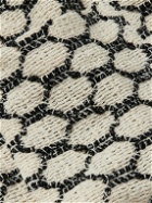 Portuguese Flannel - Net Camp-Collar Crochet-Knit Cotton-Blend Shirt - Neutrals