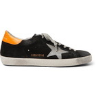 Golden Goose Deluxe Brand - Superstar Distressed Leather and Suede Sneakers - Men - Black