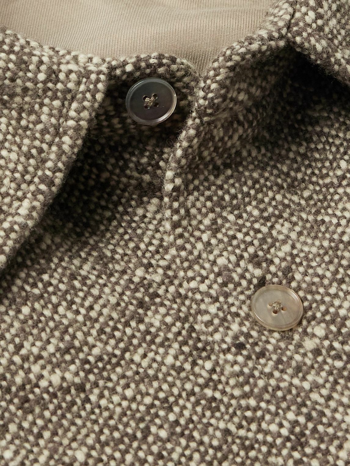 Auralee - Wool-Tweed Shirt Jacket - Brown Auralee