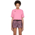 NikeLab Pink ACG Logo T-Shirt