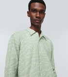 Bode - Powder cotton and linen shirt