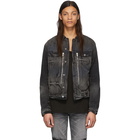 Amiri Black MX2 Trucker Jacket