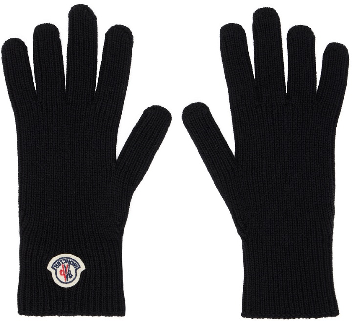 Photo: Moncler Black Felted Gloves