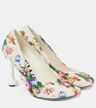 Loewe Toy beaded canvas pumps