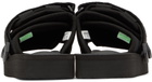 SUICOKE Black MOTO-Cab Sandals