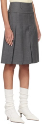 Fax Copy Express SSENSE Exclusive Gray Midi Skirt
