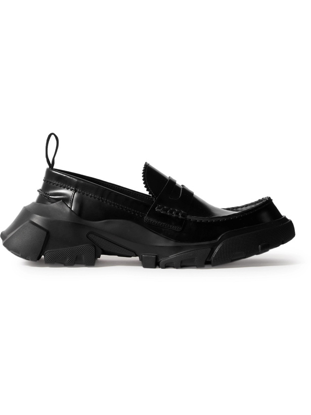 Photo: MCQ - ED6 Orbyt Leather Penny Loafers - Black