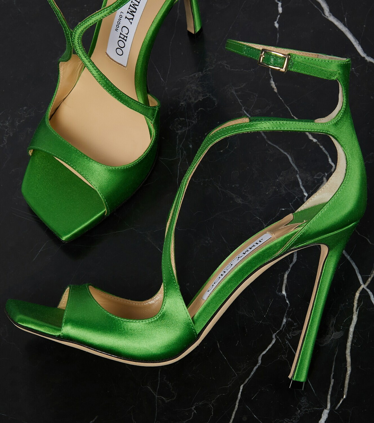 Jimmy Choo Azia 110 satin sandals Jimmy Choo