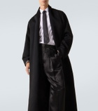 Tom Ford Wool and silk wrap coat