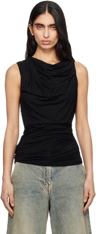 Photo: Entire Studios Black Drape Tank Top