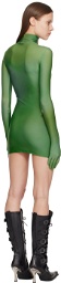 VETEMENTS Green Printed Minidress