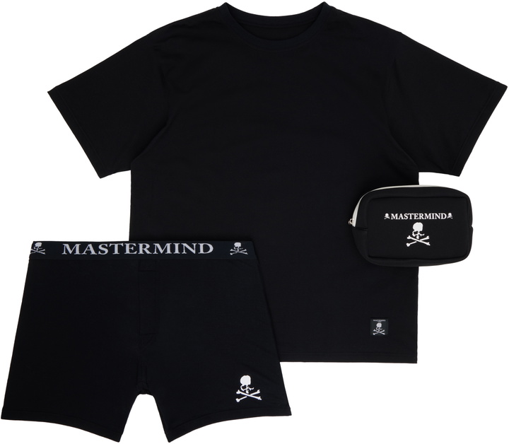 Photo: MASTERMIND WORLD Black MW T-shirt & Boxers Set