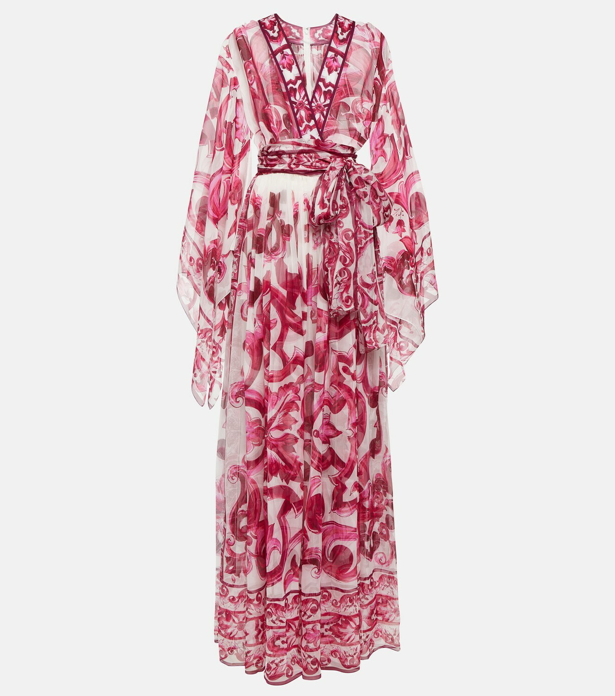Dolce&Gabbana Majolica silk maxi dress