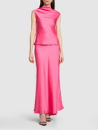 PHILOSOPHY DI LORENZO SERAFINI Sleeveless Satin Top