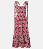 Erdem Floral cotton-blend lace midi dress