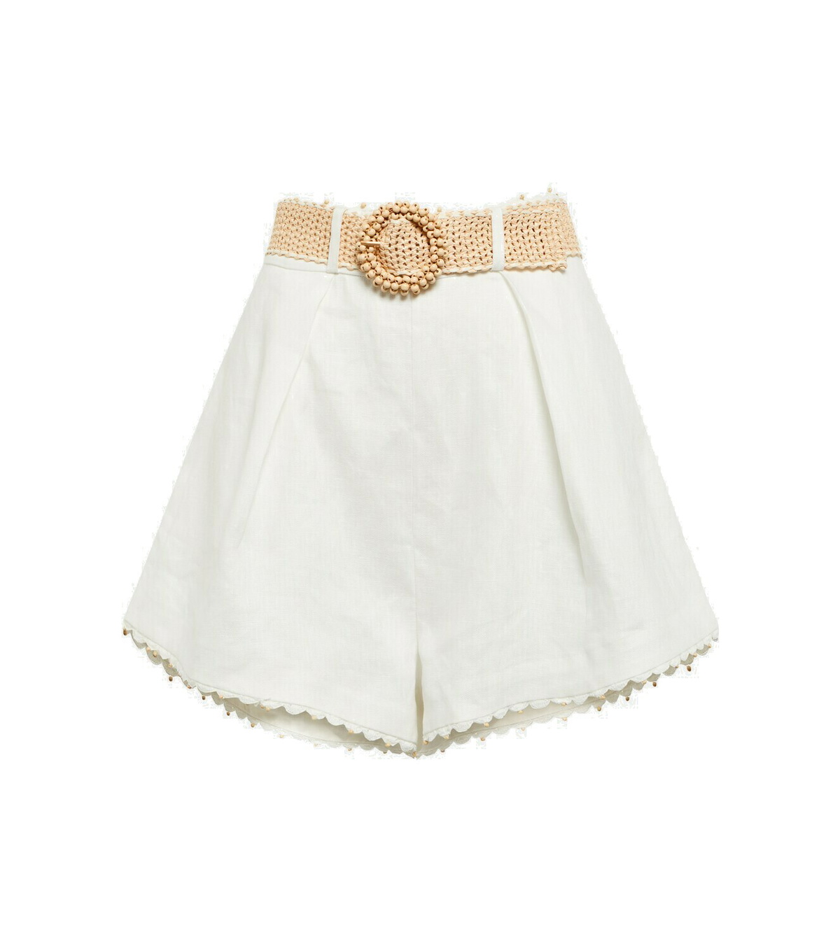 Zimmermann - Paisley high-rise linen shorts Zimmermann