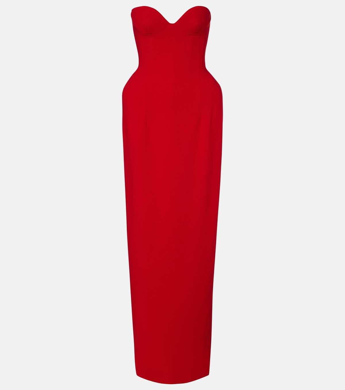 Magda Butrym Wool-blend bustier gown
