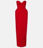 Magda Butrym Wool-blend bustier gown