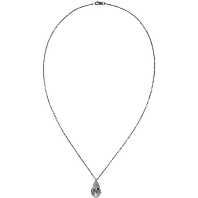 Photo: Pearls Before Swine Silver Tahitian Pearl Drip Necklace