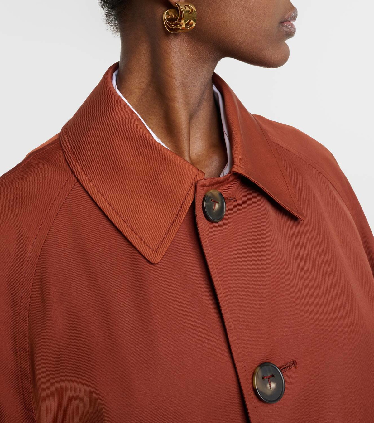 Tod's Oversized cotton-blend raincoat