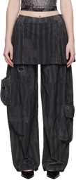 Collina Strada Black Lawn Skirt Cargo Pants