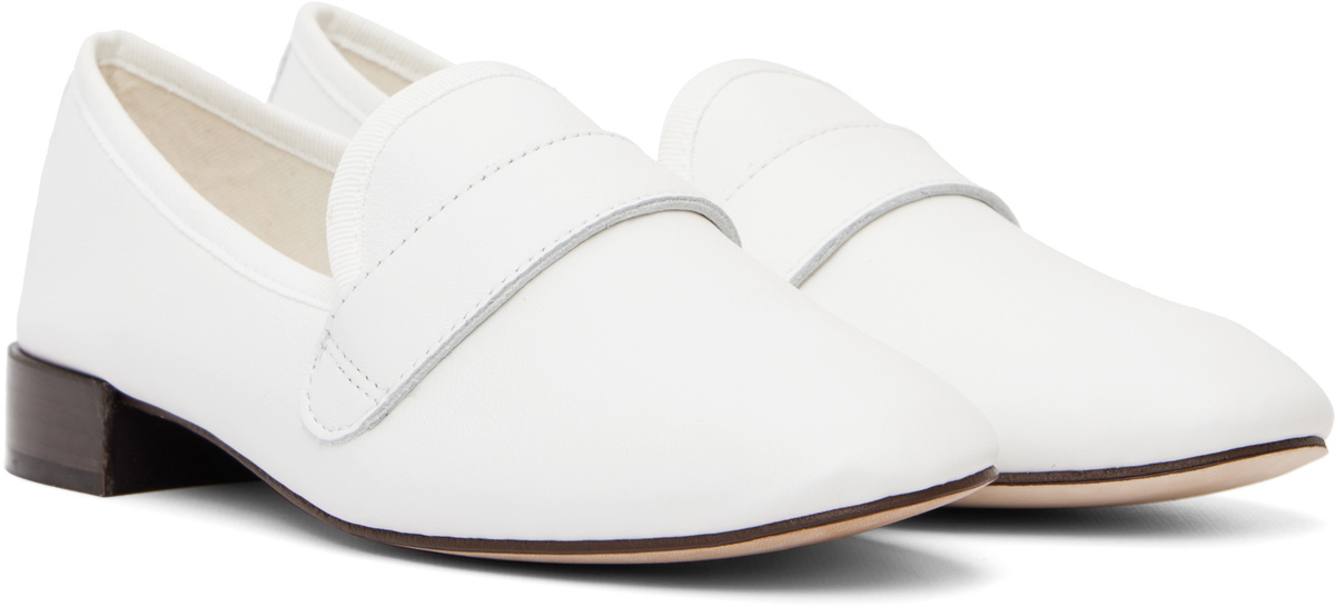 Repetto White Michael Loafers