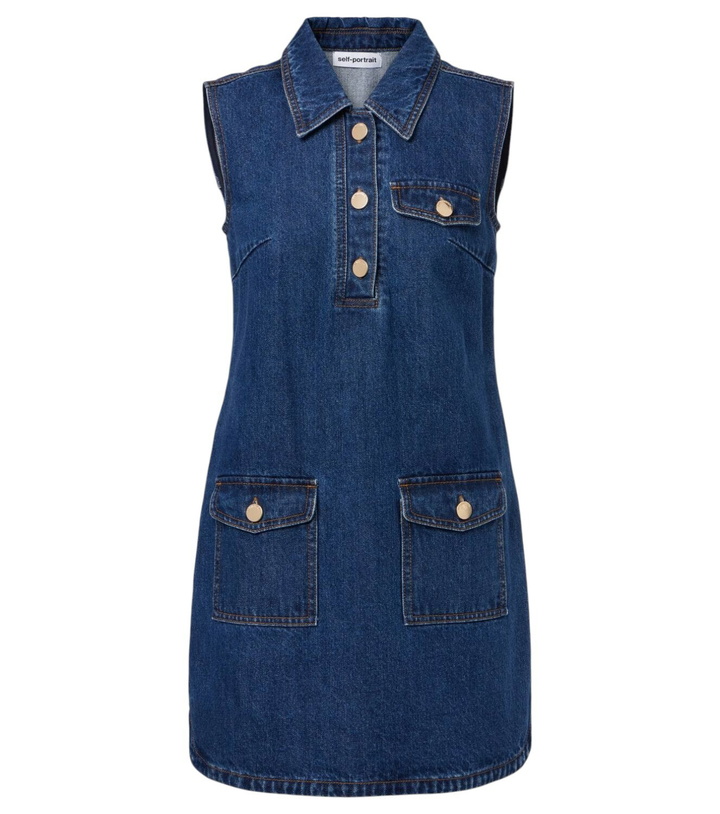 Photo: Self-Portrait Denim minidress