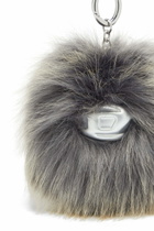 Diesel Furry charm with pendant - Charms and Keyrings - Unisex - Grey