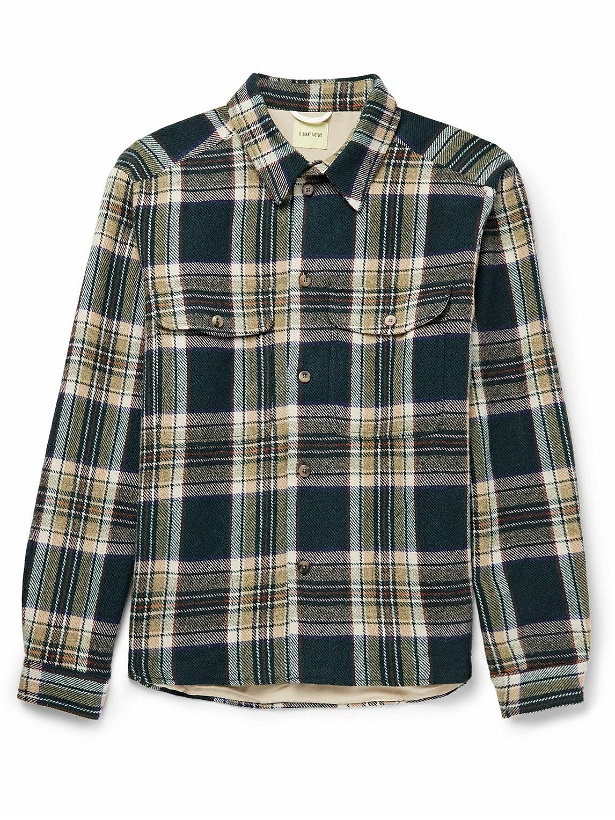 Photo: De Bonne Facture - Checked Wool Shirt Jacket - Green