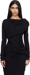 Entire Studios Black Twist Top